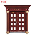 Chine fournisseurs commercial luxe cuivre bronze porte moderne en acier portes villa double porte porte